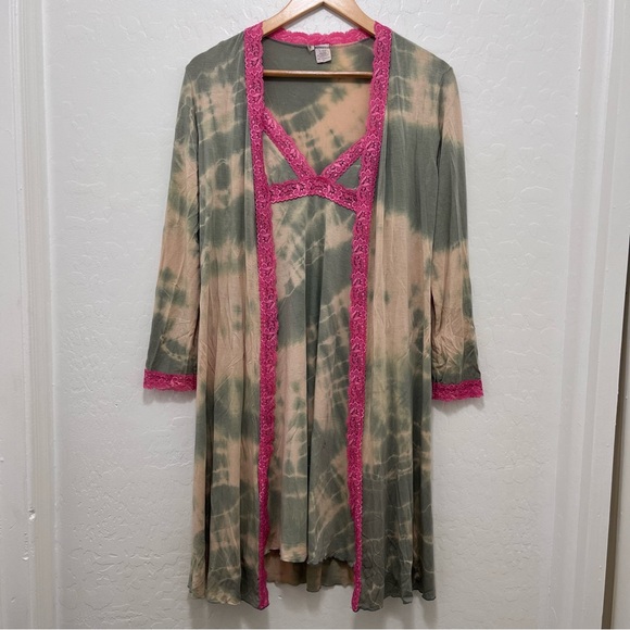Y2K Love Tanjane Hand Dyed Lingerie Set Size S - Picture 1 of 7
